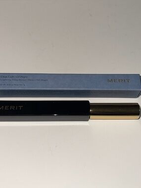 Merit Clean Lash Lengthening Tubing Mascara, PERFECT BLACK, 0.25 oz New In Box